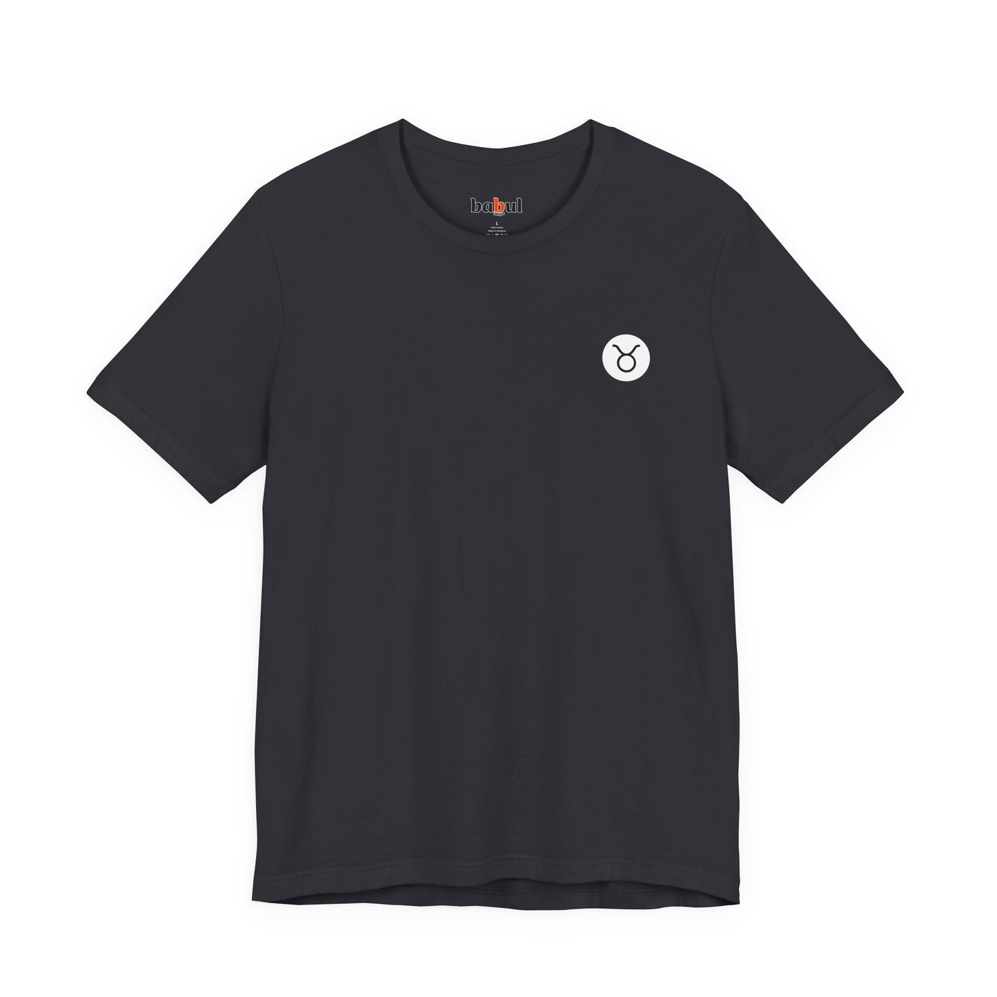 Taurus - Gothic Zodiac, Red Graphic on the back T-Shirt. Zodiac in the Shadows