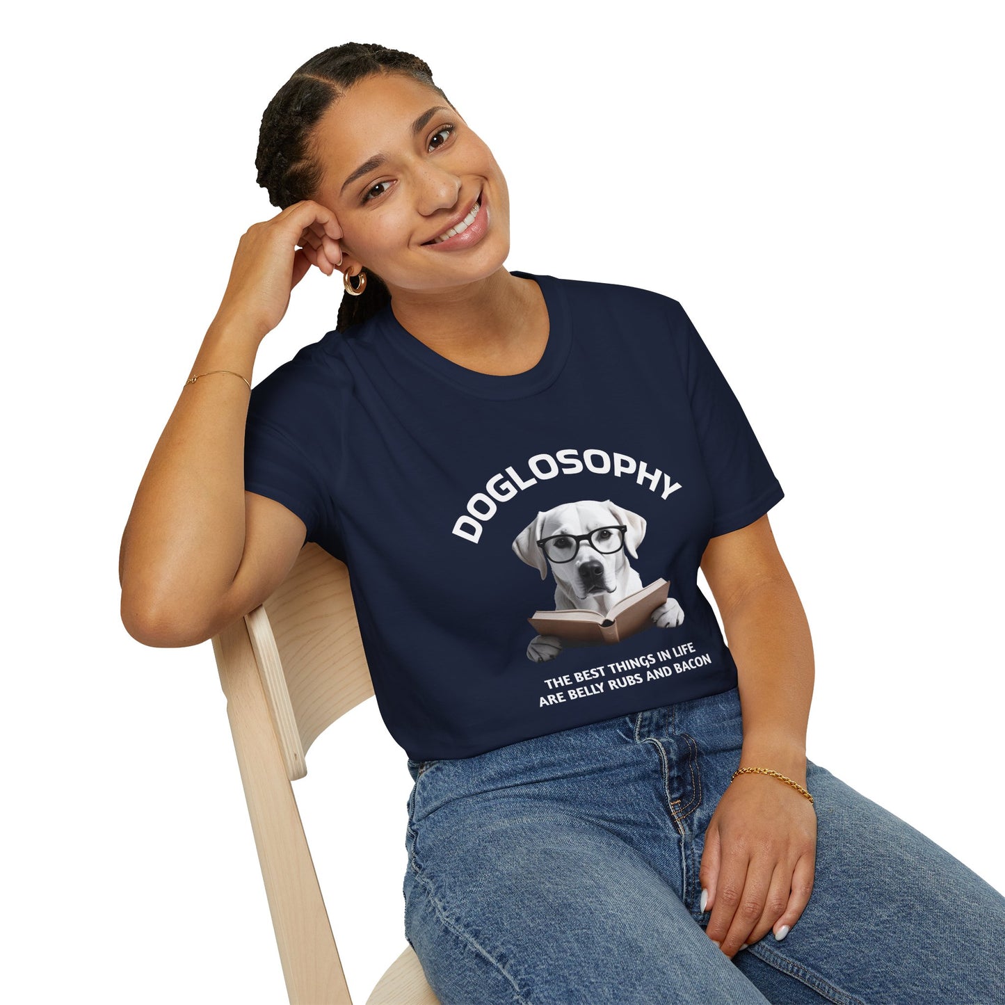 Doglosophy Unisex Softstyle T-Shirt - "The Best Things in Life" Design