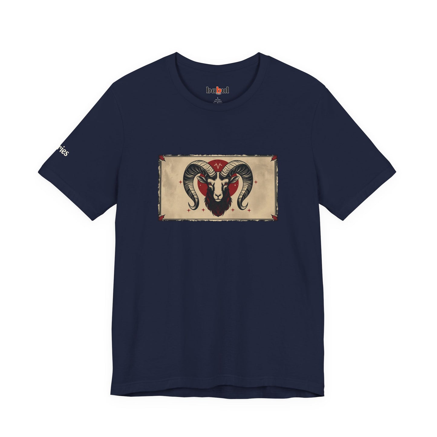 Aries - Gothic Zodiac T-Shirt. Zodiac in the Shadows
