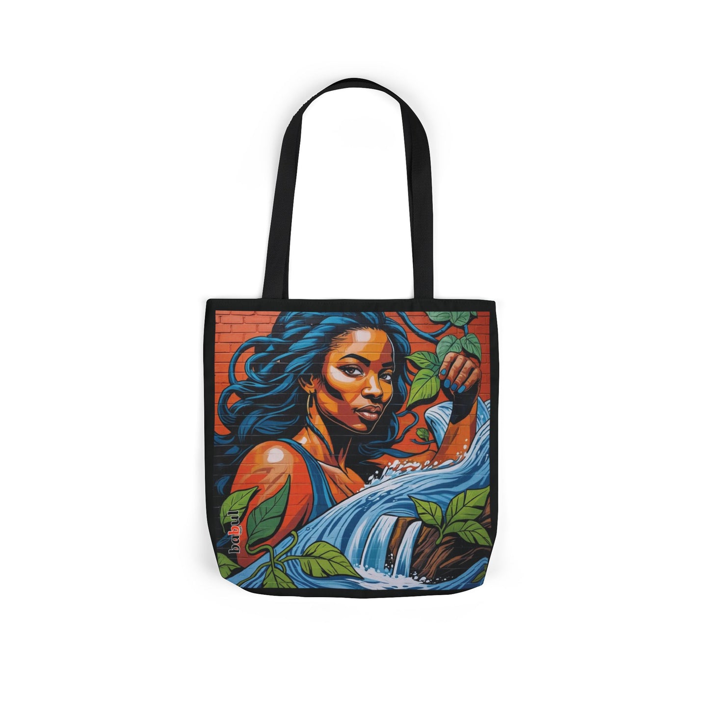 Artistic Surge - Eco-Friendly Canvas Tote Bag - WOMAN WITH WATER