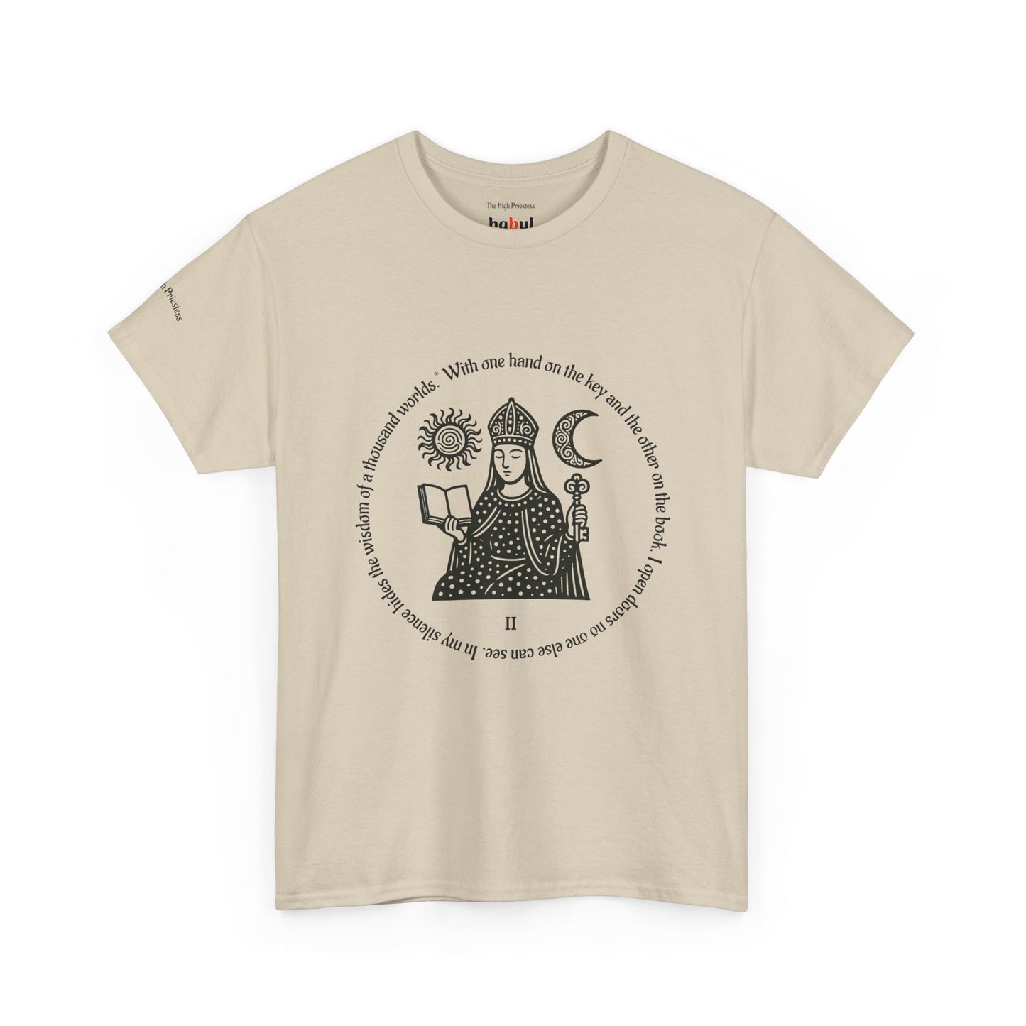 The High Priestess - ArcanaPop T-Shirt – Where Tarot Magic Meets Pop Art