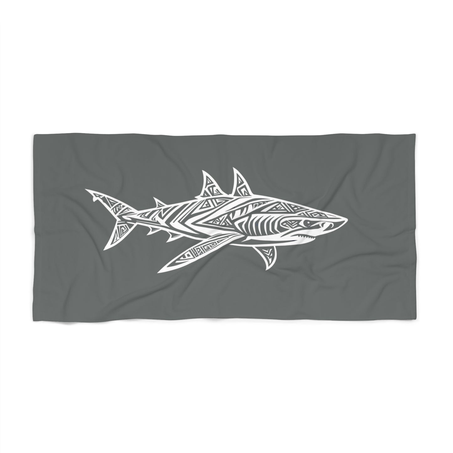 Tribal Waves Beach Towel - SHARK