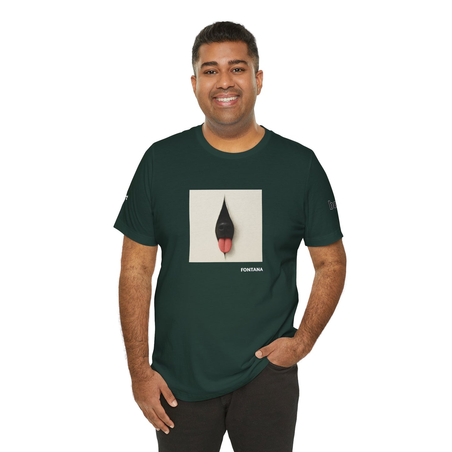 DOGART Unisex Jersey Dog T-Shirt - FONTANA - Iconic Painting Reimagined with Dogs