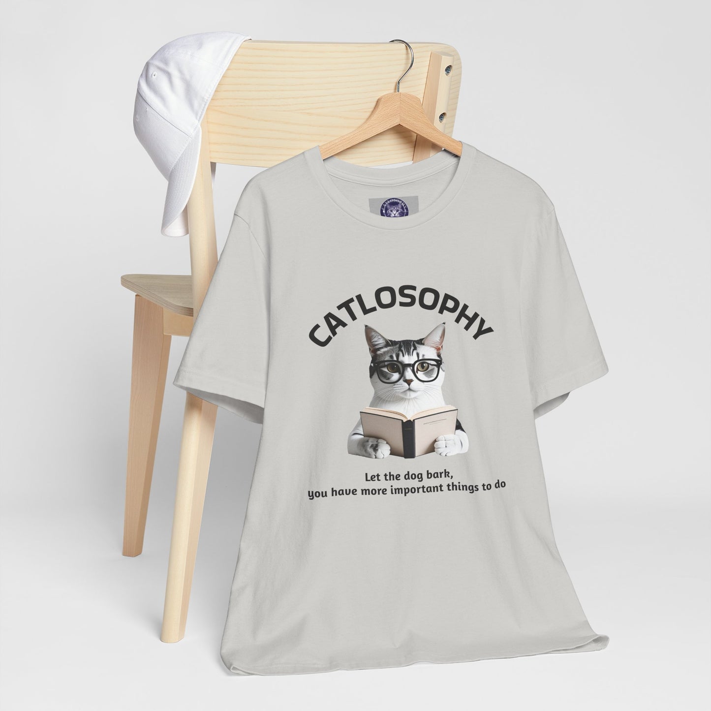 Catlosophy Unisex Jersey Short Sleeve Tee – "Let the dog bark" Design