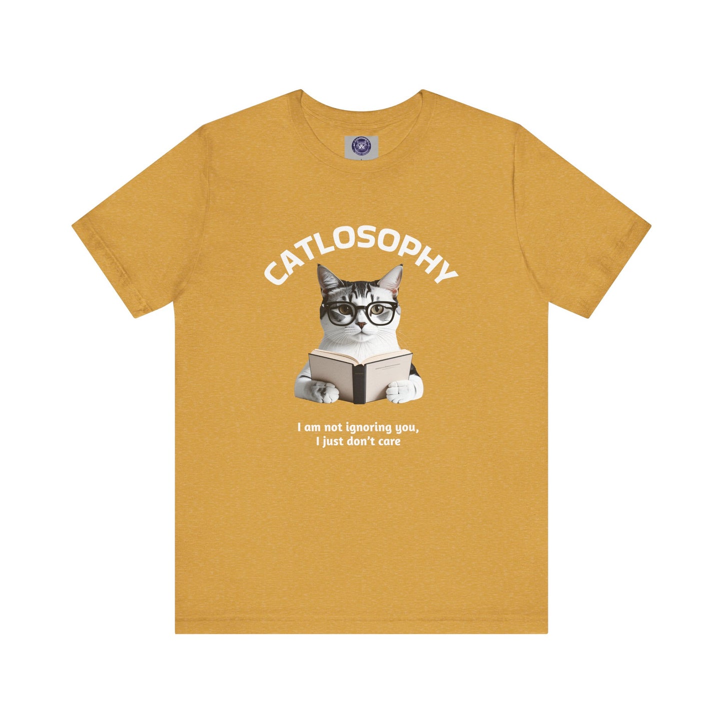 Catlosophy Unisex Jersey Short Sleeve Tee – "I am not ignoring you" Design