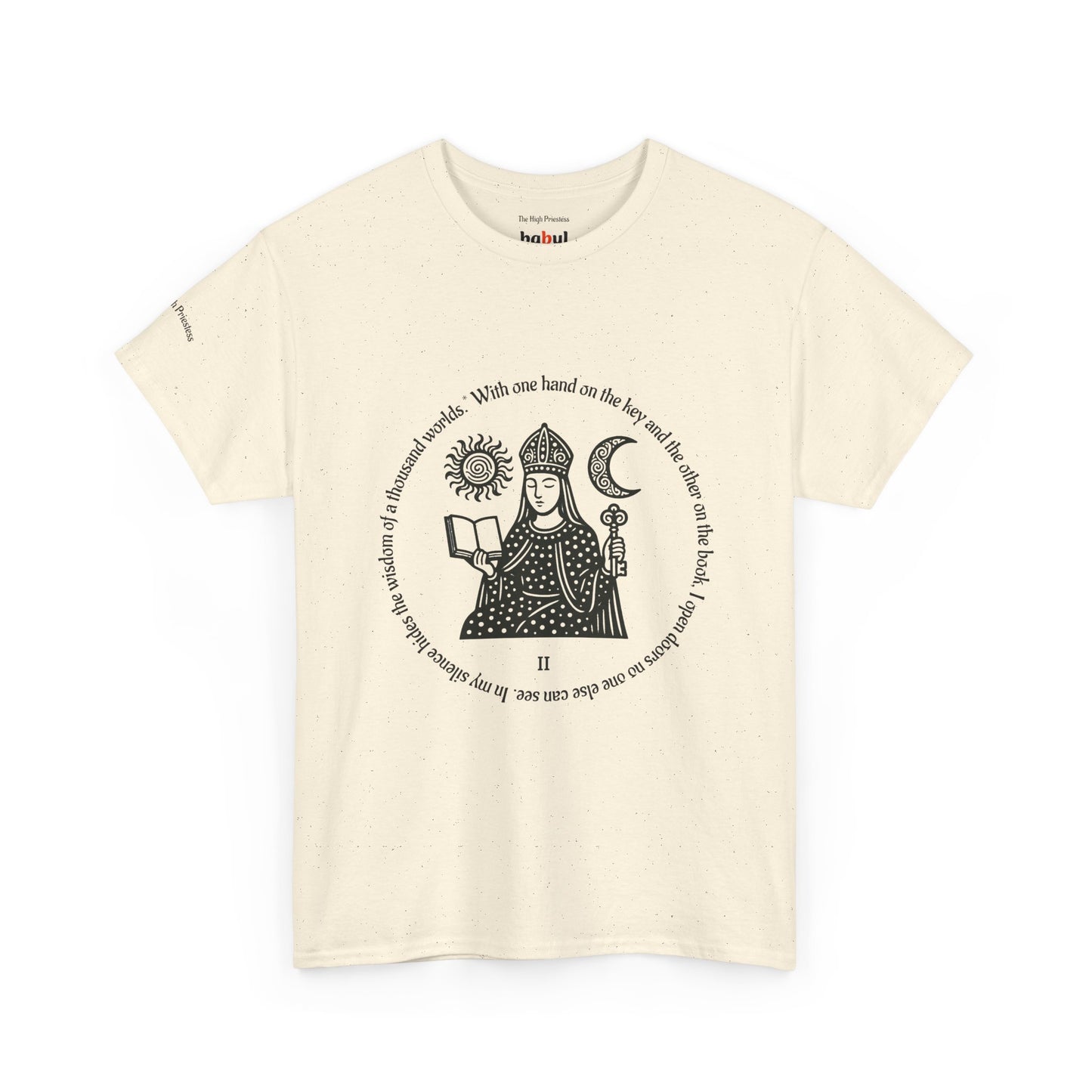The High Priestess - ArcanaPop T-Shirt – Where Tarot Magic Meets Pop Art