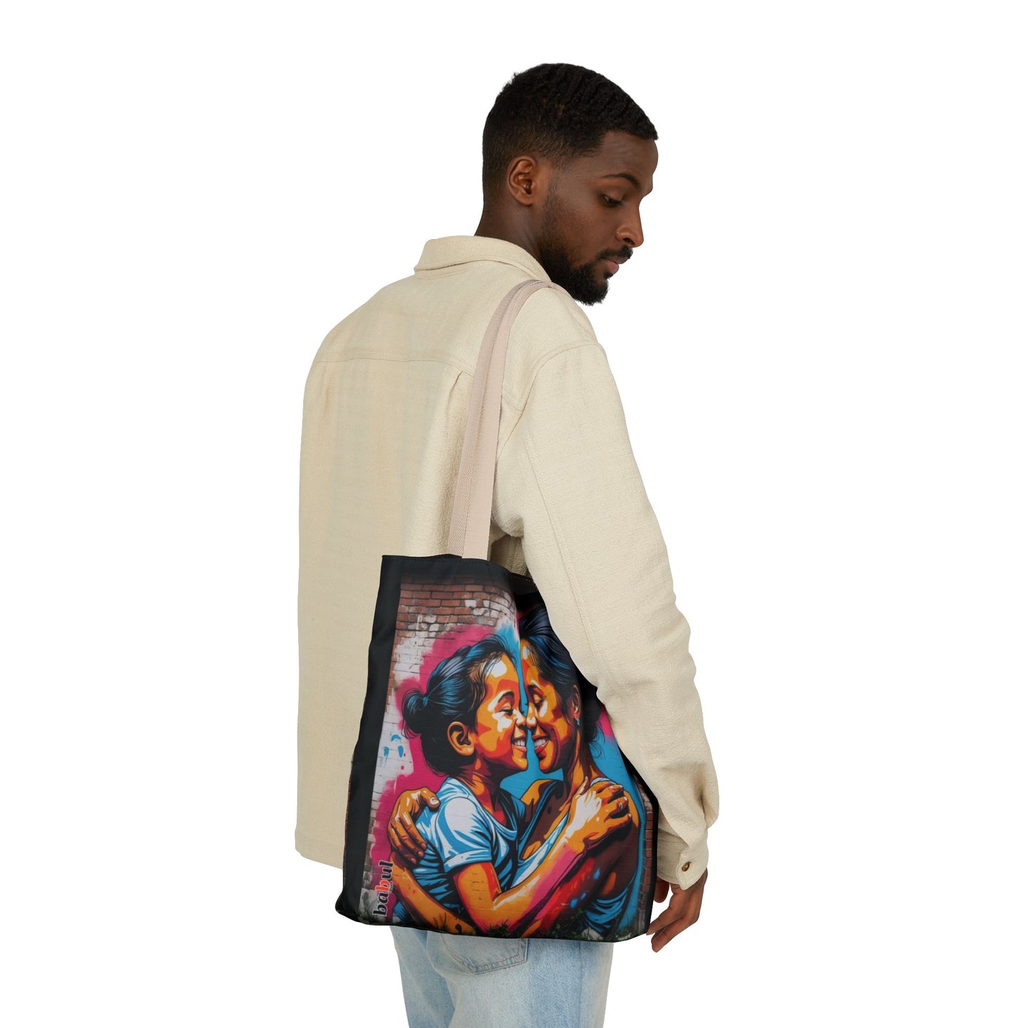 Artistic Surge - Eco-Friendly Canvas Tote Bag - SMILING HUG
