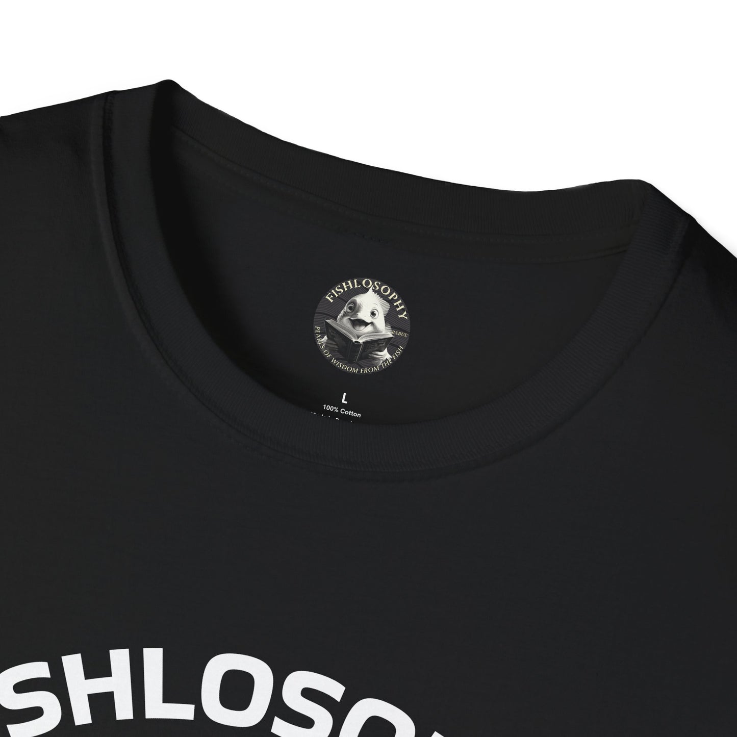 Fishlosophy Unisex T-Shirt - Ocean Vibes and Life's Questions Design - PEARLS OF WISDOM FROM THE FISH WORLD