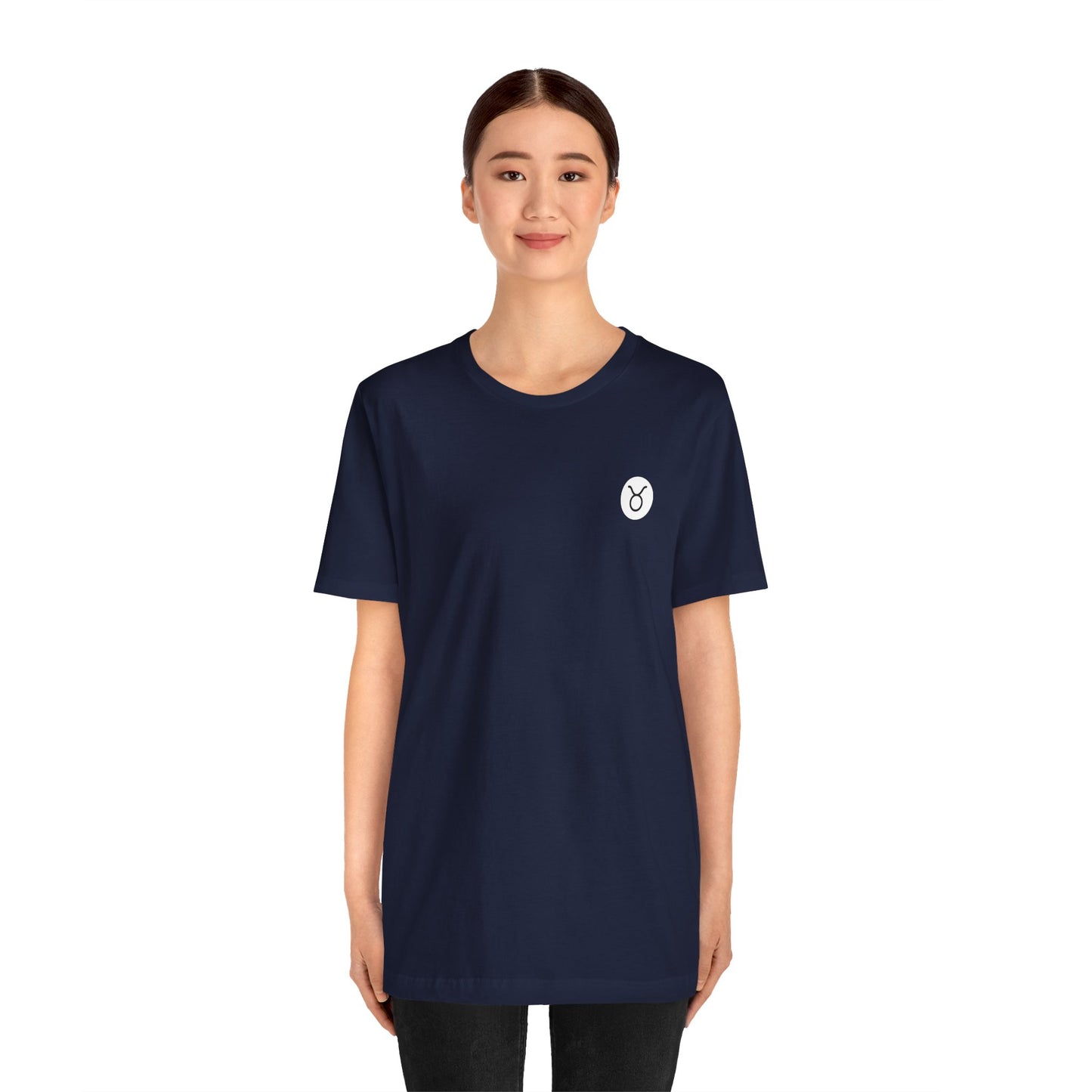 Taurus - Gothic Zodiac T-Shirt. Blue graphic on the back. Zodiac in the Shadows
