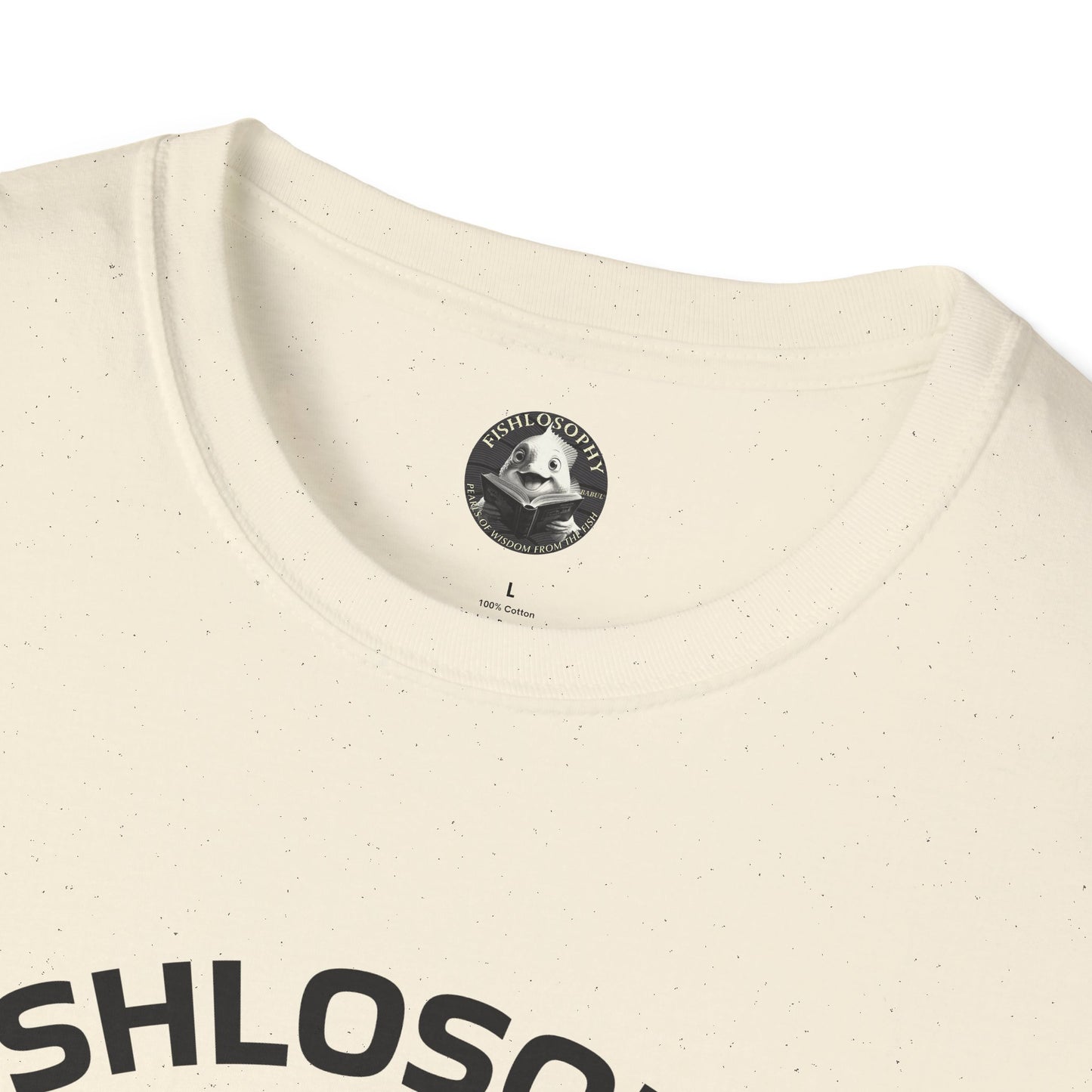 Fishlosophy Unisex T-Shirt - Ocean Vibes and Life's Questions Design - PEARLS OF WISDOM FROM THE FISH WORLD