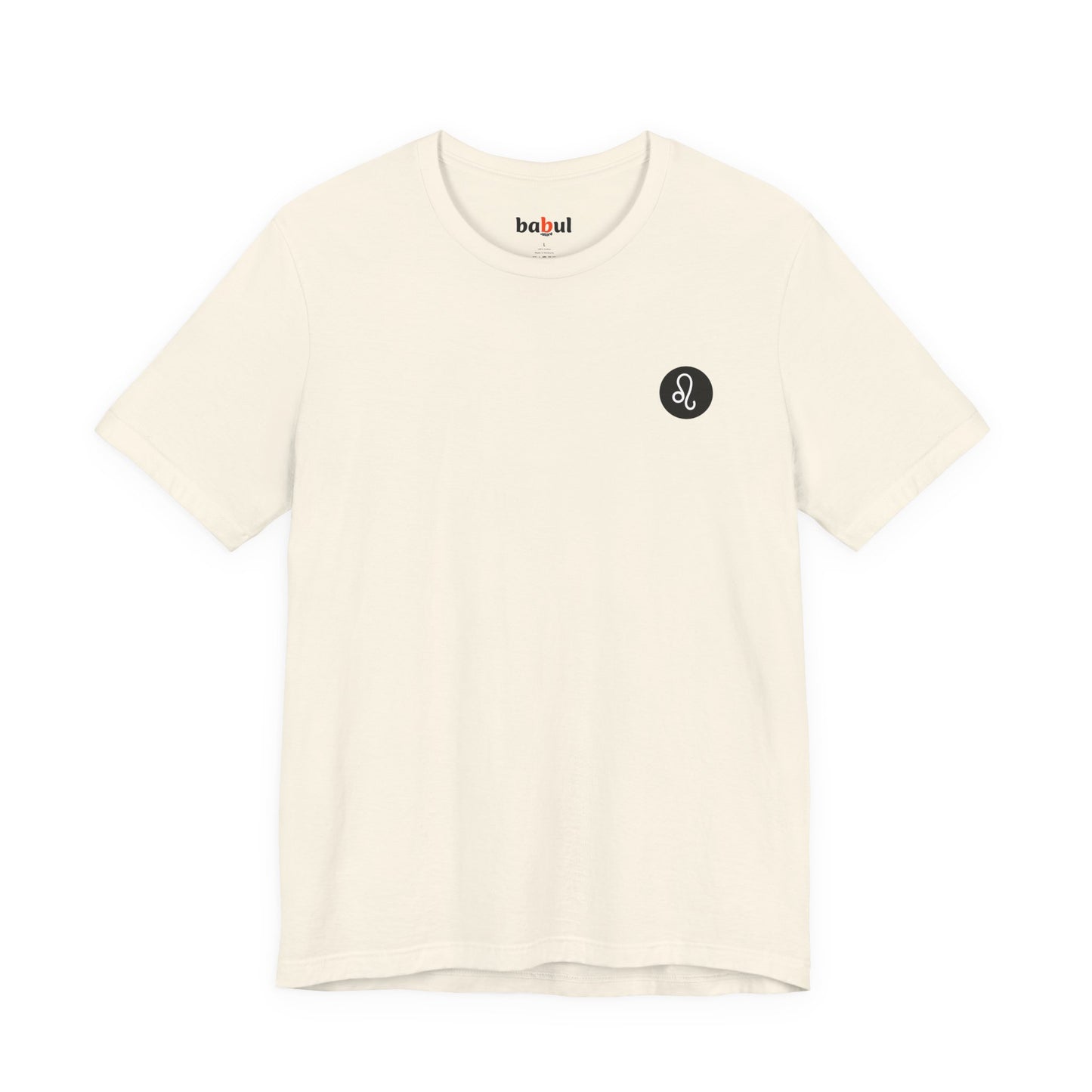 Leo - Gothic Zodiac, Red Graphic on the back T-Shirt. Zodiac in the Shadows