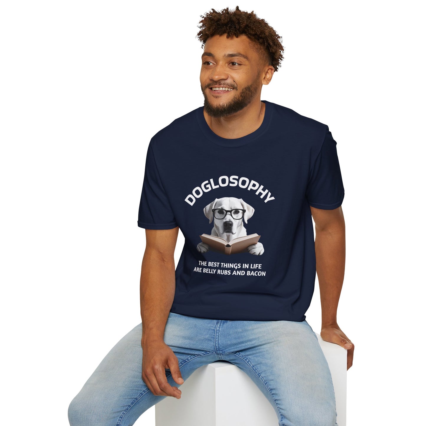 Doglosophy Unisex Softstyle T-Shirt - "The Best Things in Life" Design