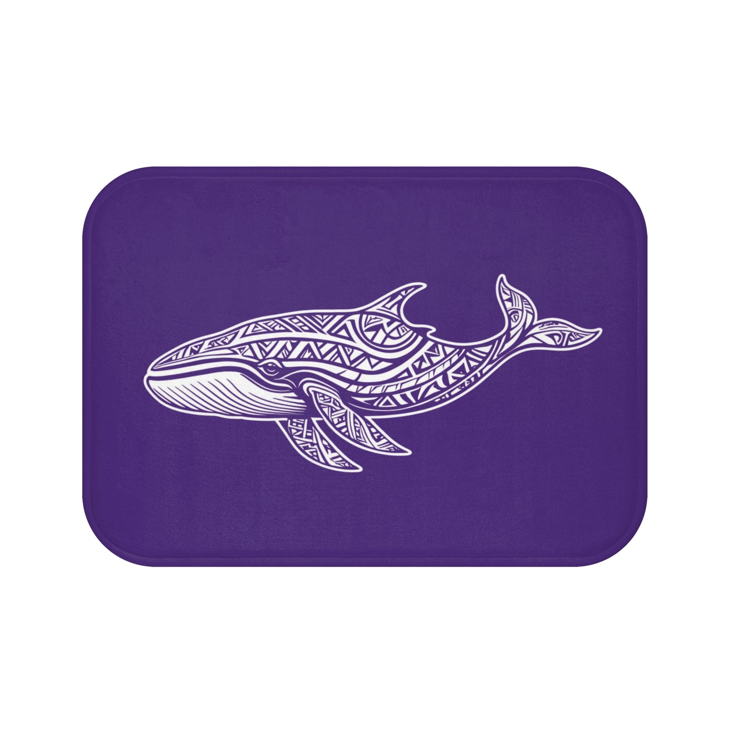 Tribal Bath Mat. Ocean Energy, Tribal Style
