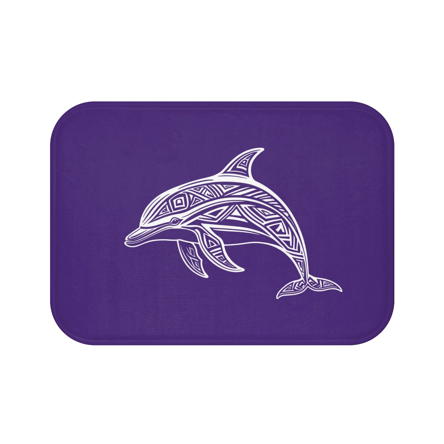 Tribal Bath Mat. Ocean Energy, Tribal Style