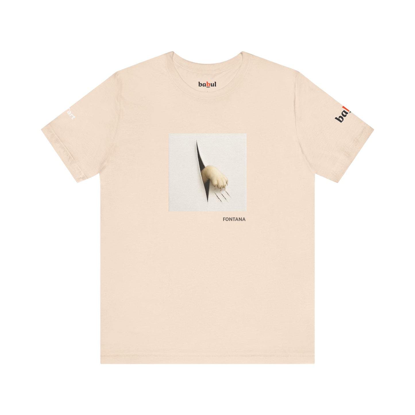 T-shirt unisex CATART - FONTANA - Un dipinto iconico rivisitato con i gatti