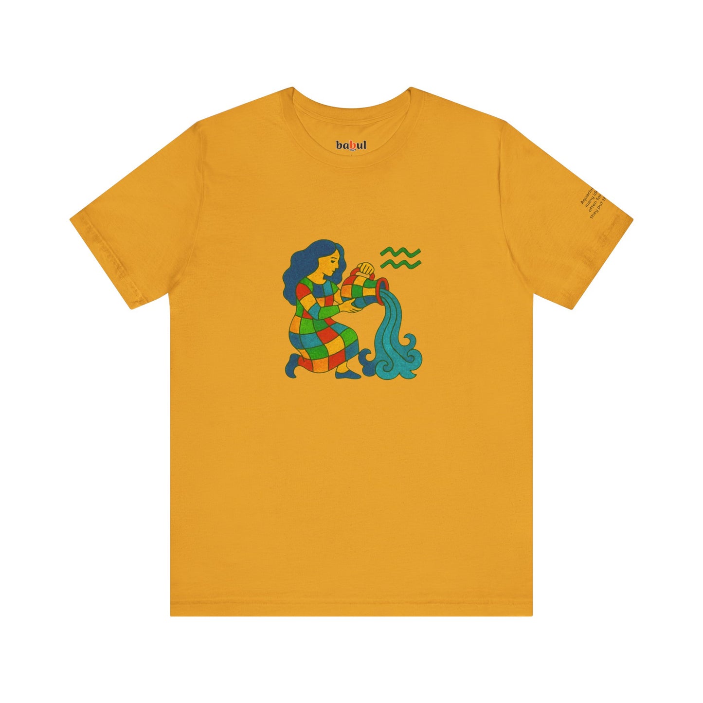 AQUARIUS - T-shirt, The Zodiac Signs According to Saint Phalle