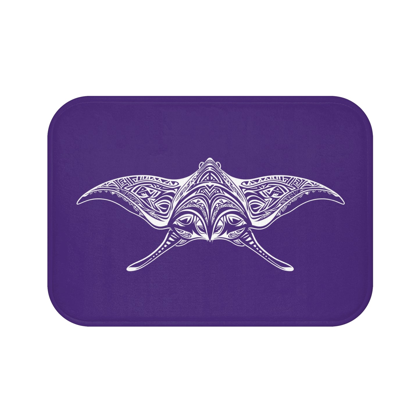 Tribal Bath Mat. Ocean Energy, Tribal Style