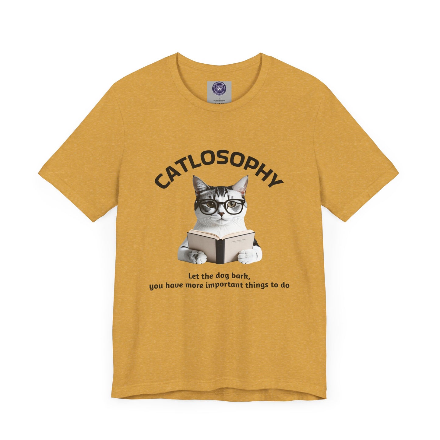 Catlosophy Unisex Jersey Short Sleeve Tee – "Let the dog bark" Design