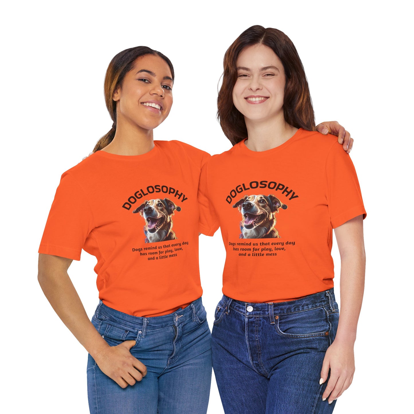 Doglosophy Unisex Jersey Short Sleeve Tee – "Dog Remind Us" Design