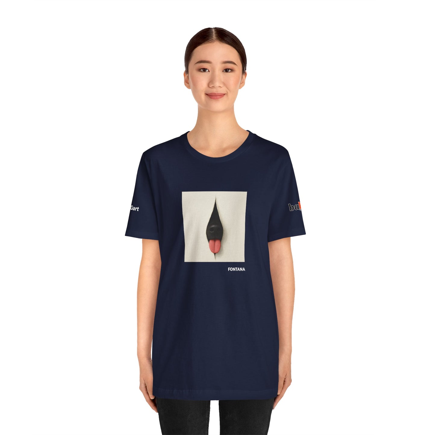 DOGART Unisex Jersey Dog T-Shirt - FONTANA - Iconic Painting Reimagined with Dogs