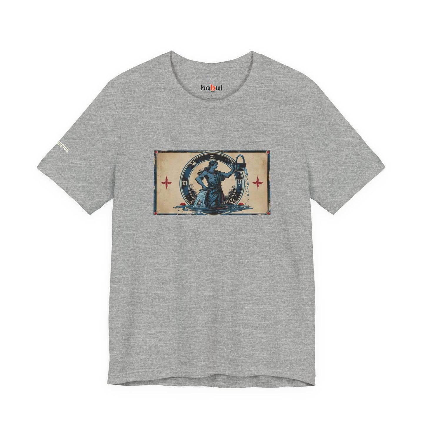 Aquarius - Gothic Zodiac T-Shirt. Zodiac in the Shadows