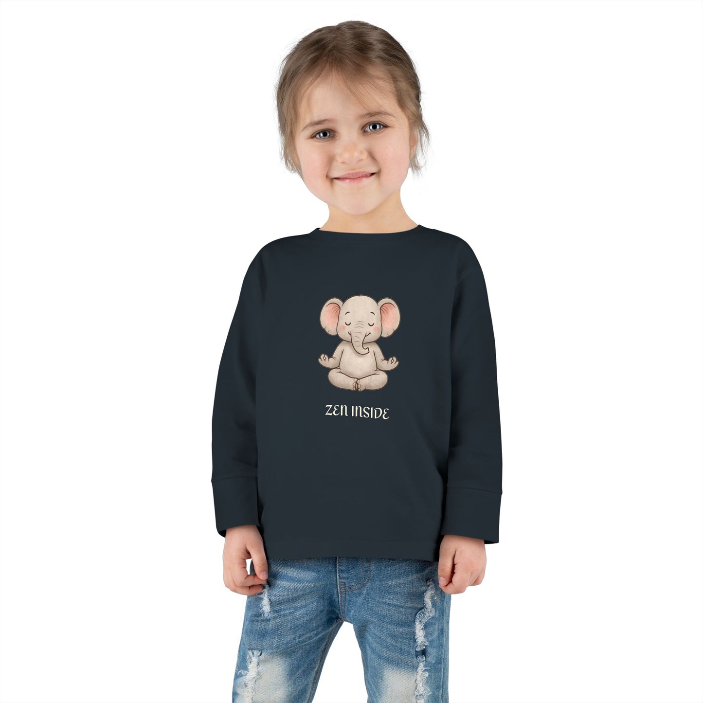 Zen Inside Long Sleeve Tee - ELEPHANT