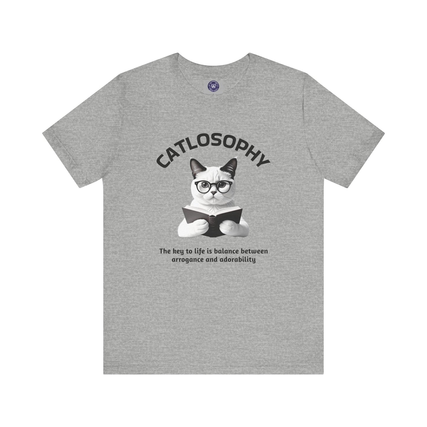 Catlosophy Unisex Jersey Short Sleeve Tee – "The Key to Life" Design