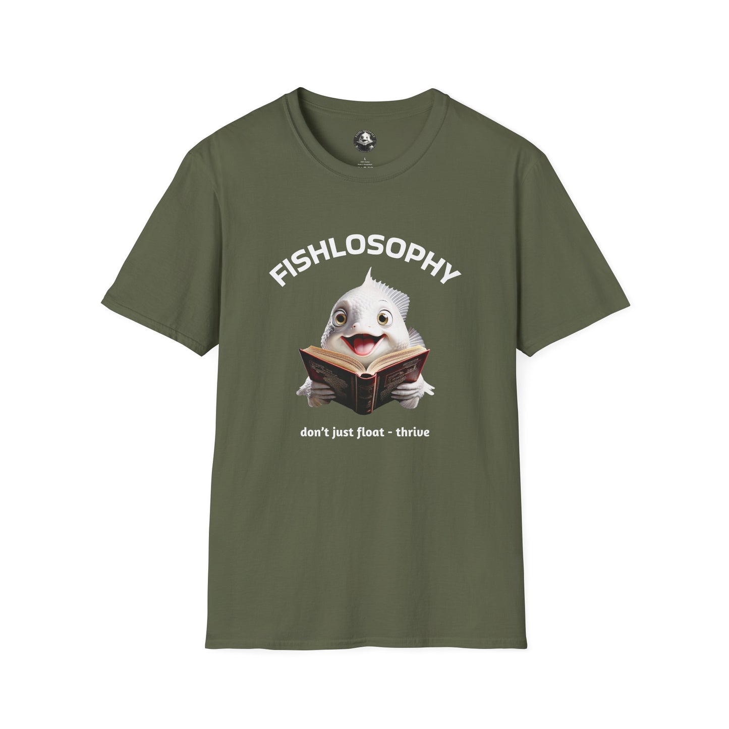 Fishlosophy Unisex T-Shirt - Ocean Vibes and Life's Questions Design - PEARLS OF WISDOM FROM THE FISH WORLD