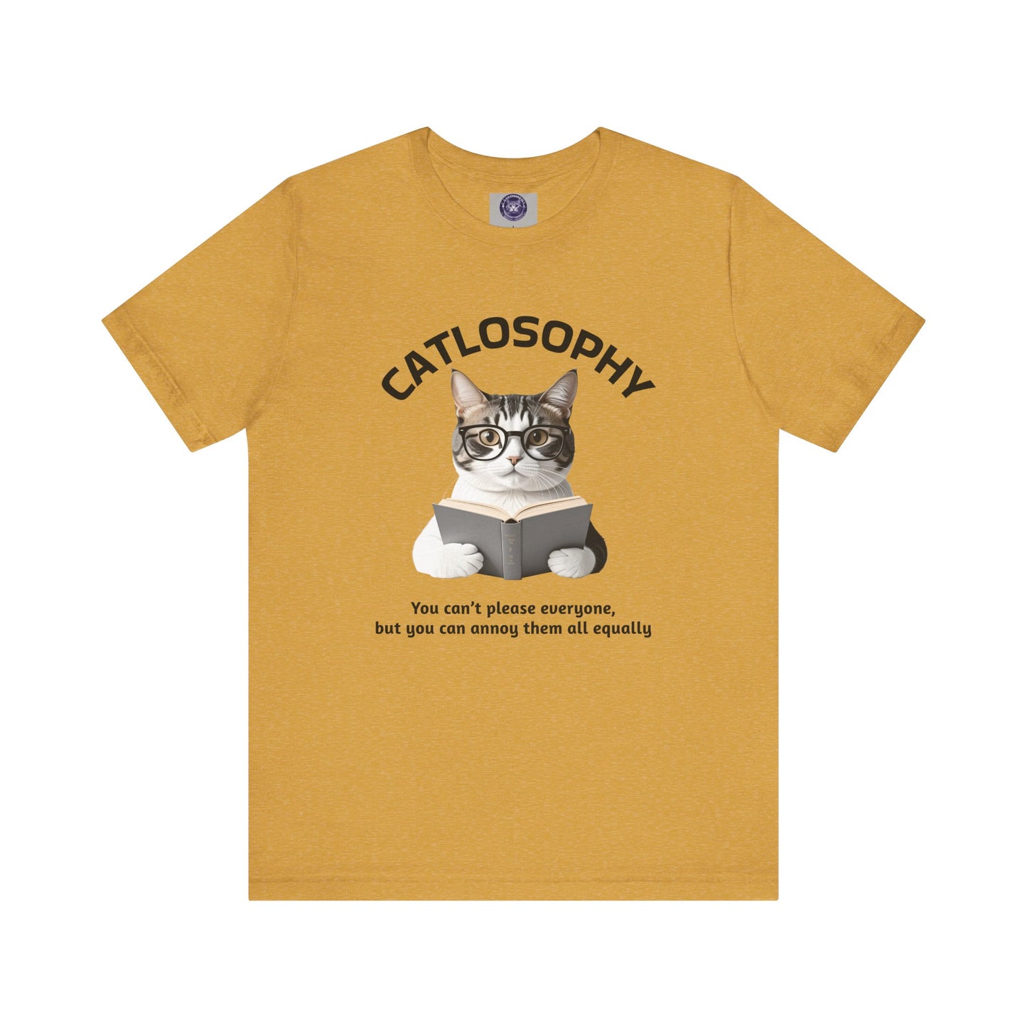 Catlosophy Unisex Jersey Maglietta a maniche corte – Design "Non puoi accontentare tutti"