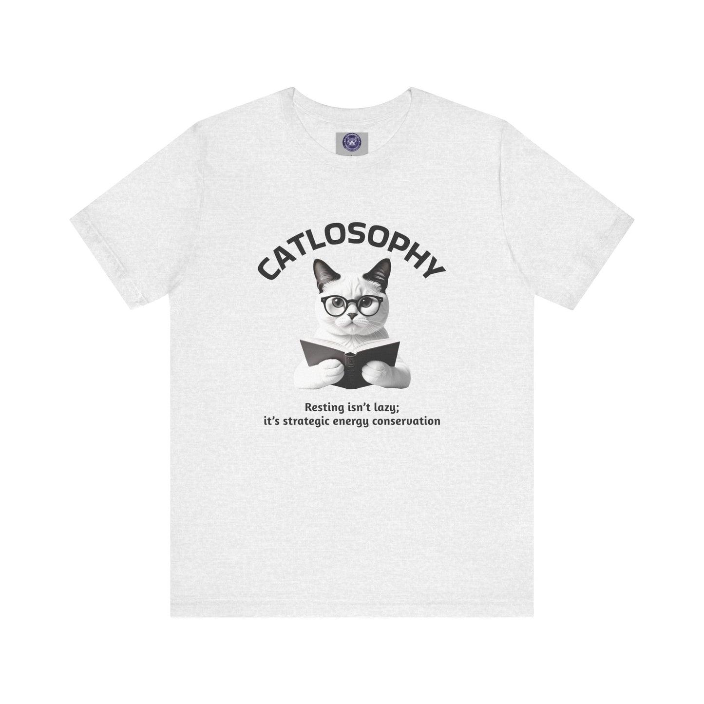 Catlosophy Unisex Jersey Short Sleeve Tee – "Resting isn't Lazy" Design
