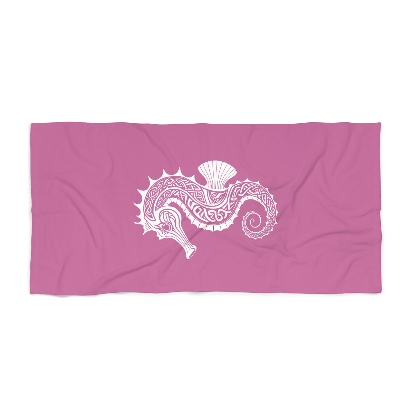 Tribal Waves Beach Towel - SEAHORSE