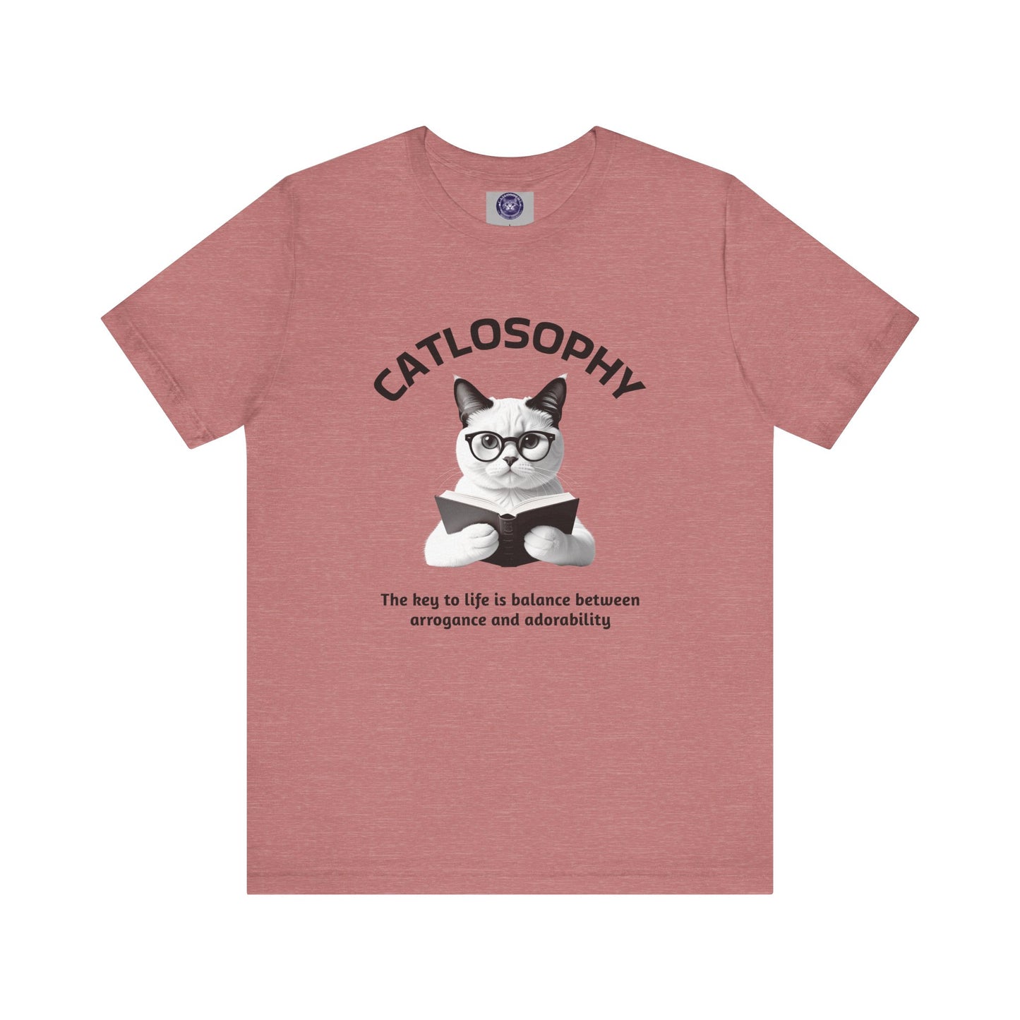 Catlosophy Unisex Jersey Short Sleeve Tee – "The Key to Life" Design