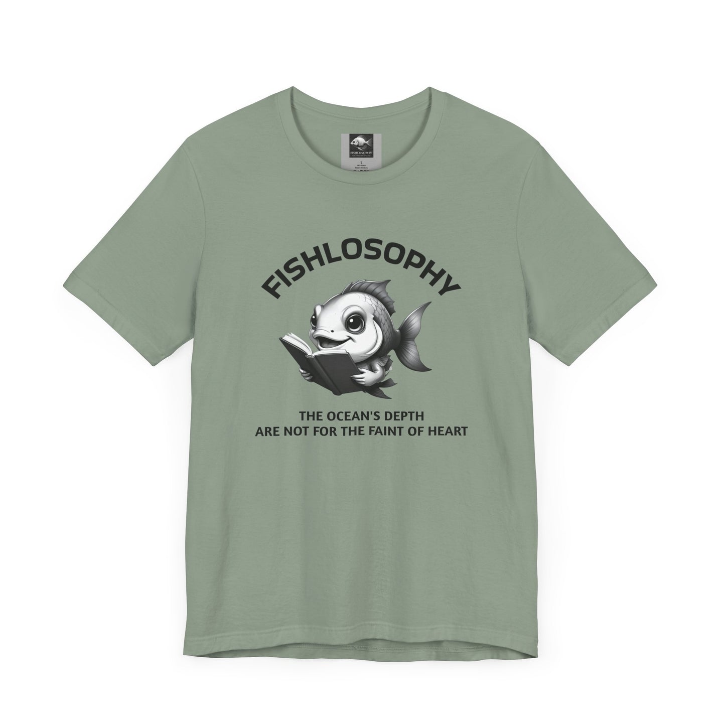 Fishlosophy Unisex Jersey Short Sleeve Tee – The Ocean' depth is not for the faint of heart