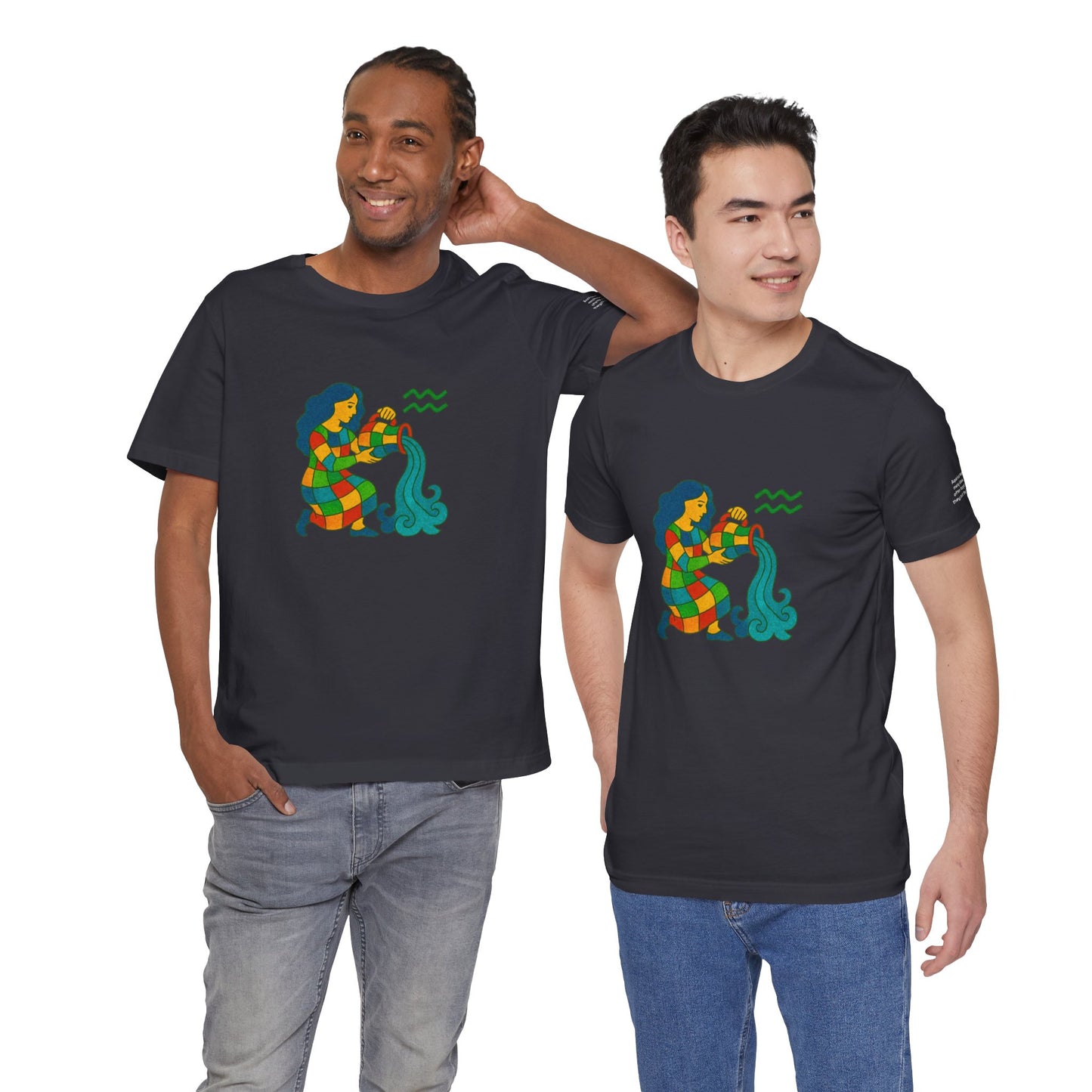 AQUARIUS - T-shirt, The Zodiac Signs According to Saint Phalle