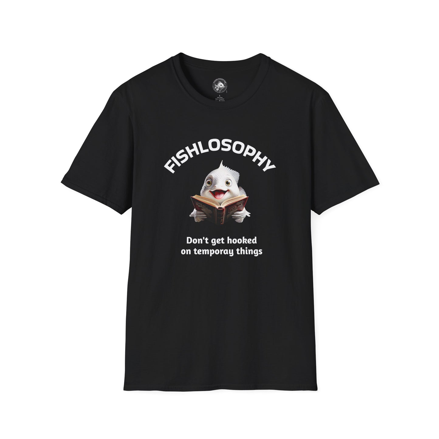Fishlosophy Unisex T-Shirt - Ocean Vibes and Life's Questions Design - PEARLS OF WISDOM FROM THE FISH WORLD