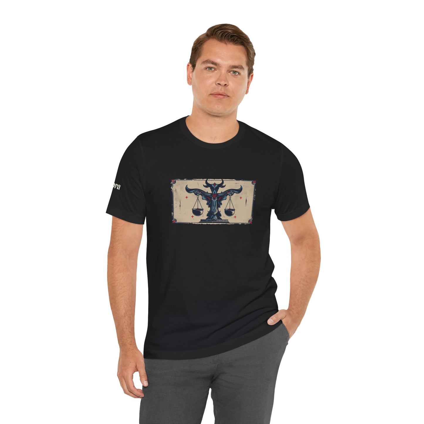 Libra - Gothic Zodiac T-Shirt. Zodiac in the Shadows