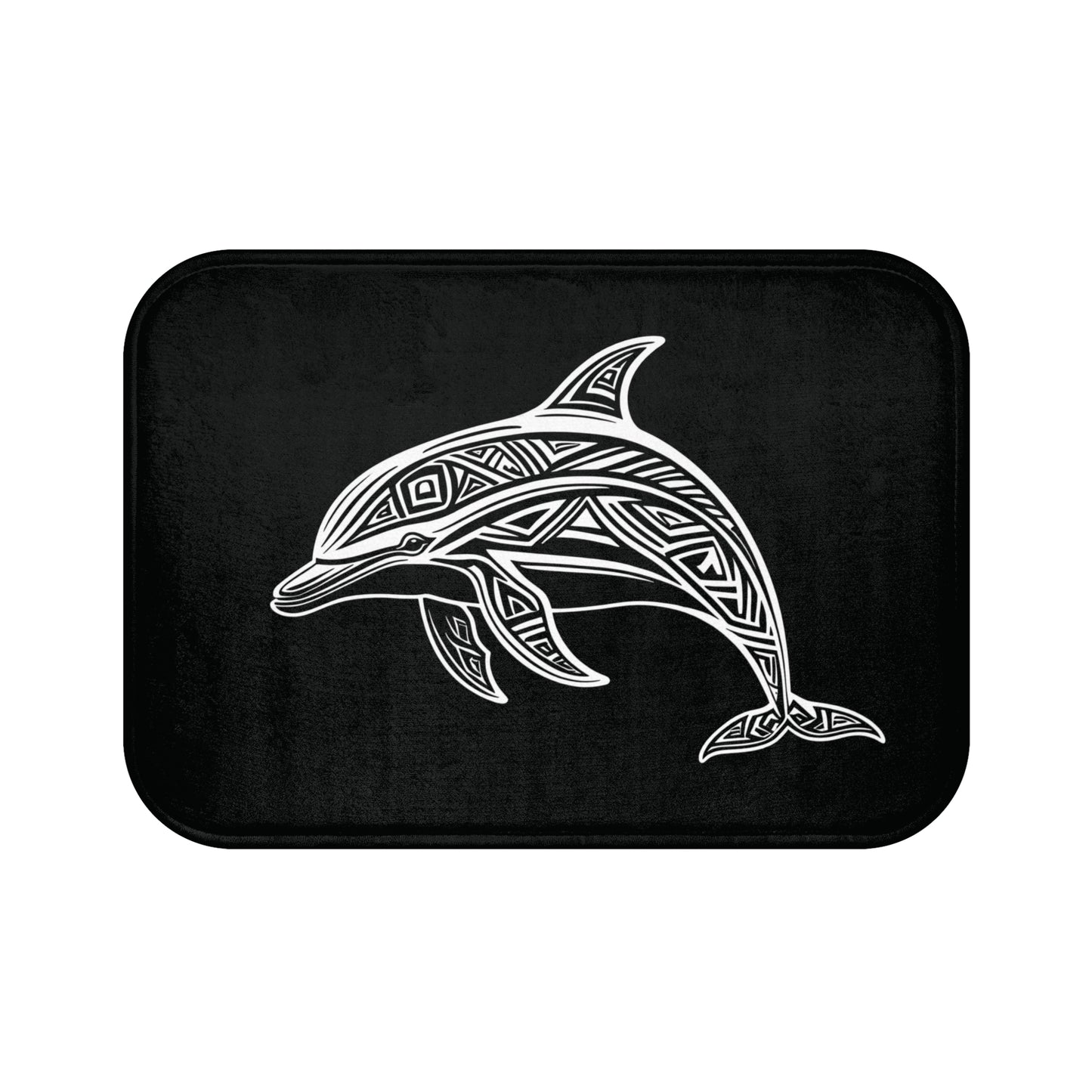 Tribal Bath Mat. Ocean Energy, Tribal Style