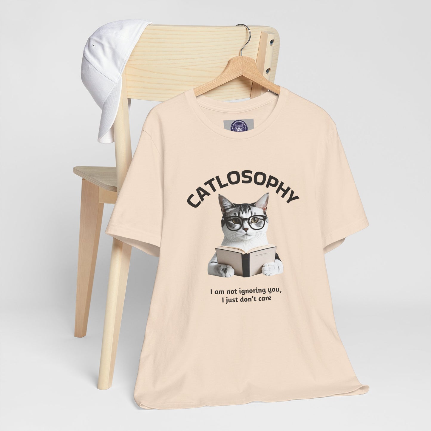 Catlosophy Unisex Jersey Short Sleeve Tee – "I am not ignoring you" Design