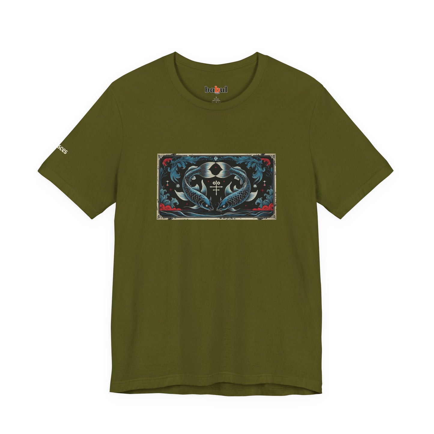 Pisces - Gothic Zodiac T-Shirt. Zodiac in the Shadows