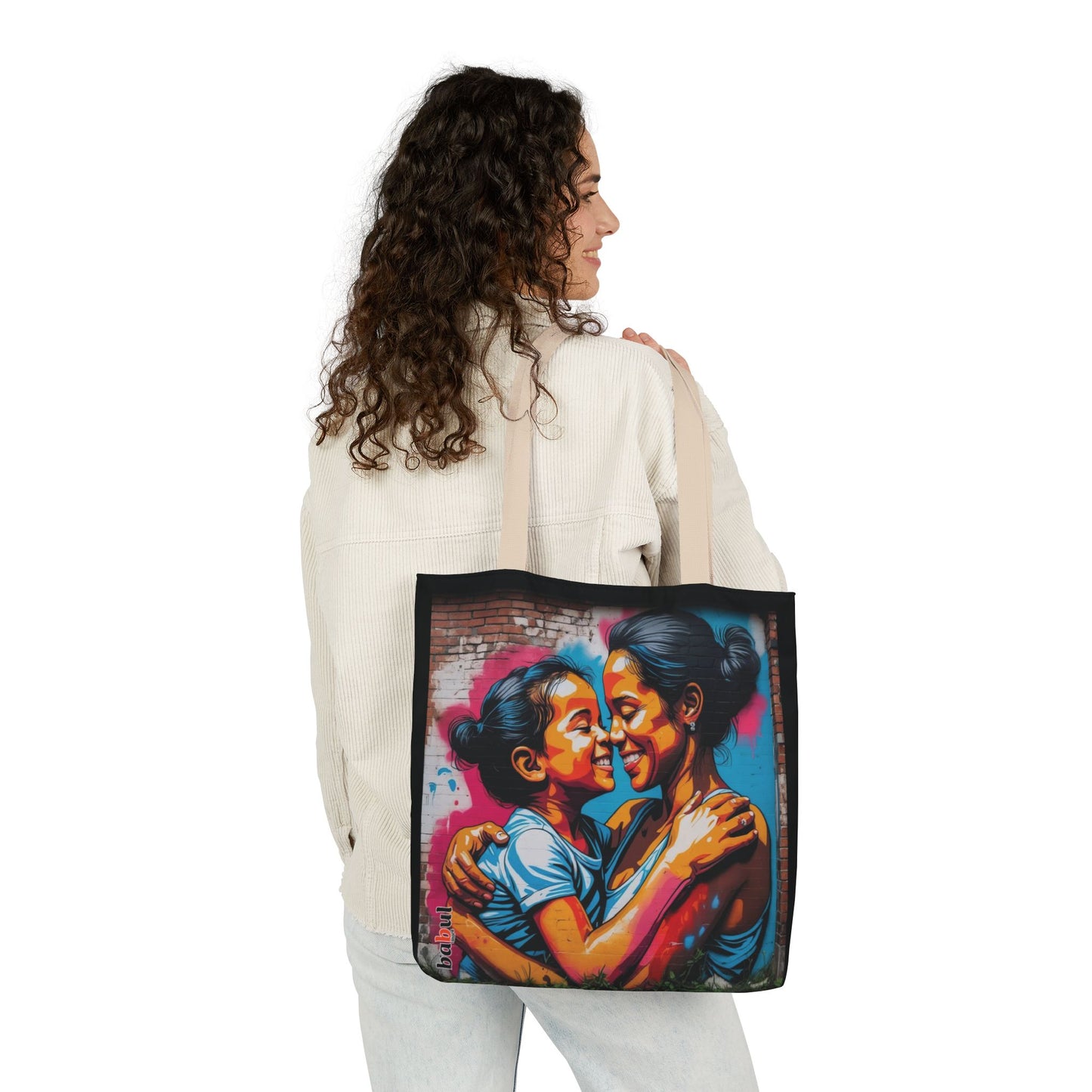 Artistic Surge - Eco-Friendly Canvas Tote Bag - SMILING HUG