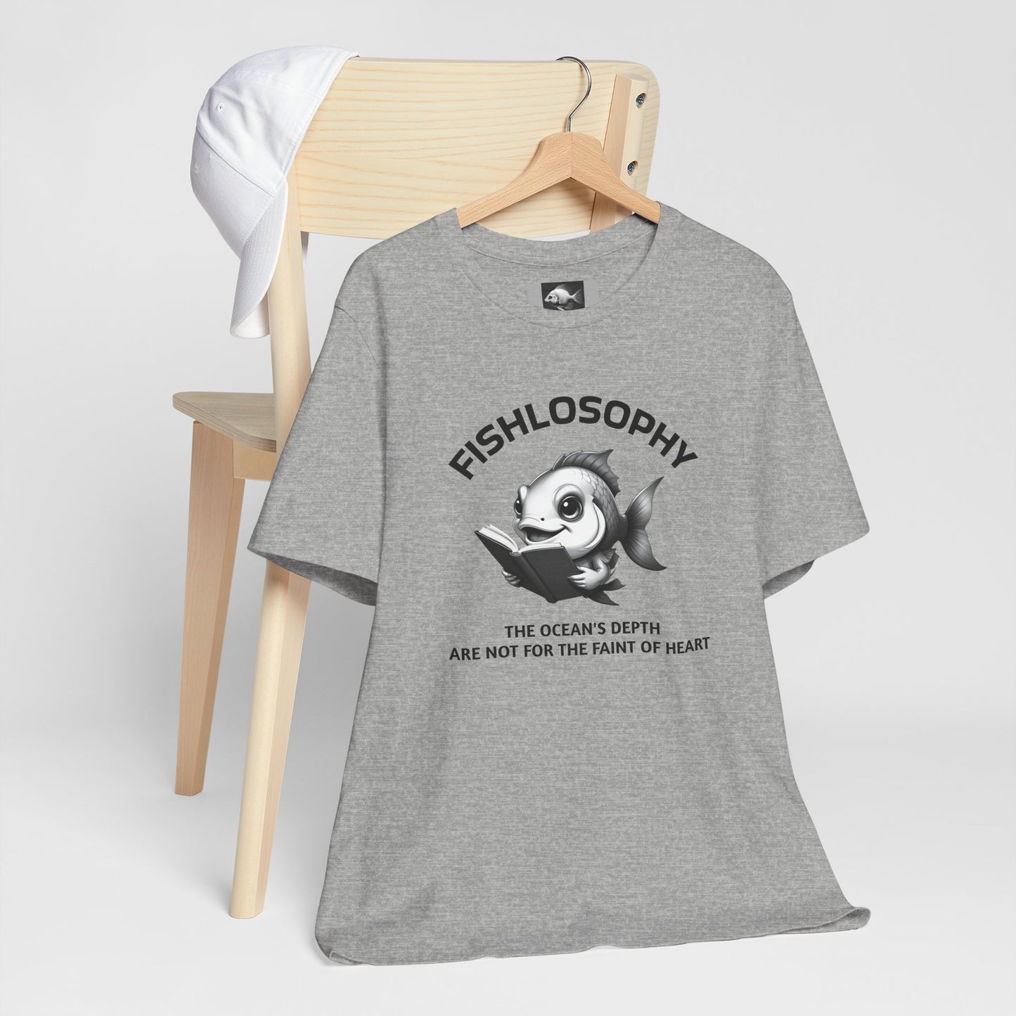 Fishlosophy Unisex Jersey Short Sleeve Tee – The Ocean' depth is not for the faint of heart