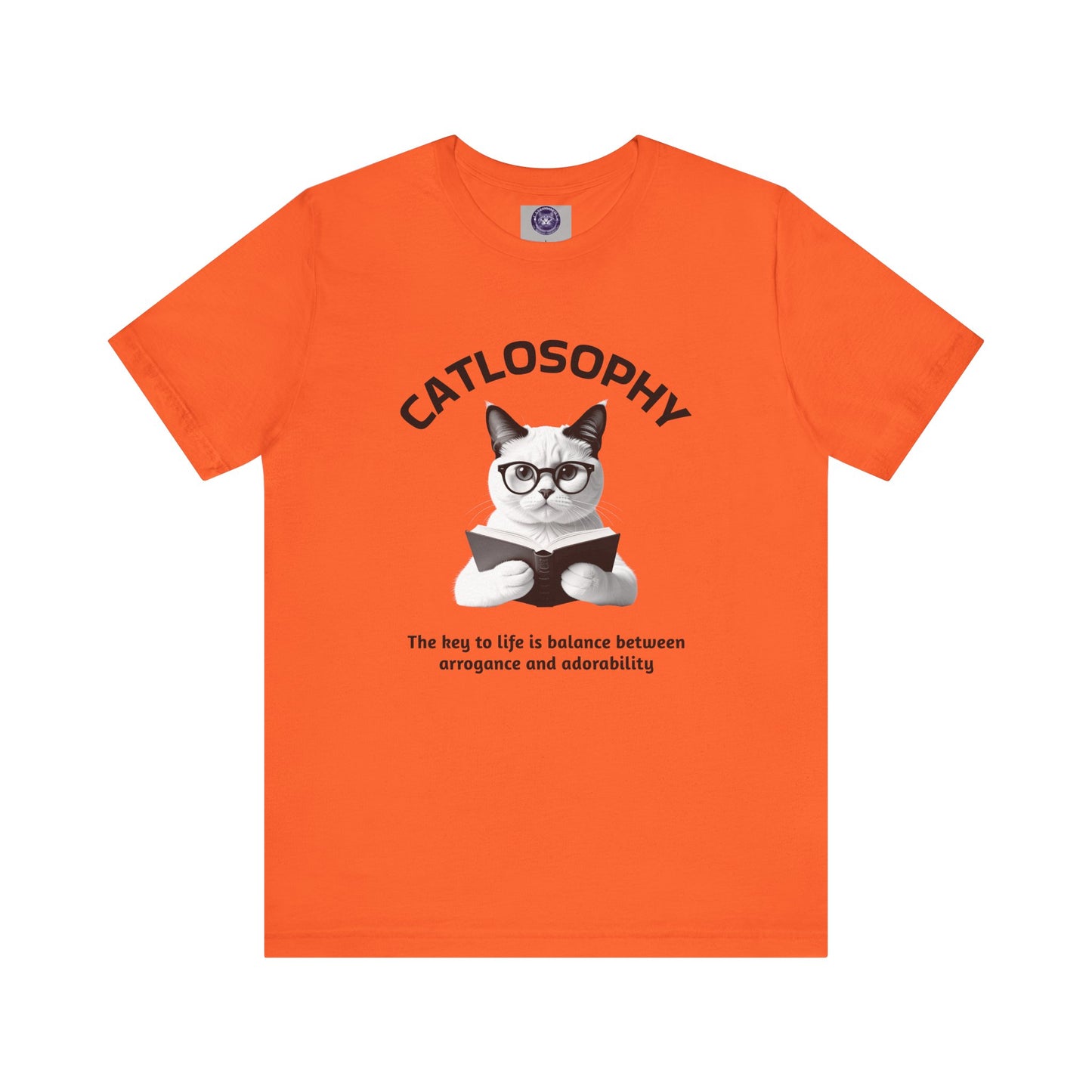 Catlosophy Unisex Jersey Short Sleeve Tee – "The Key to Life" Design