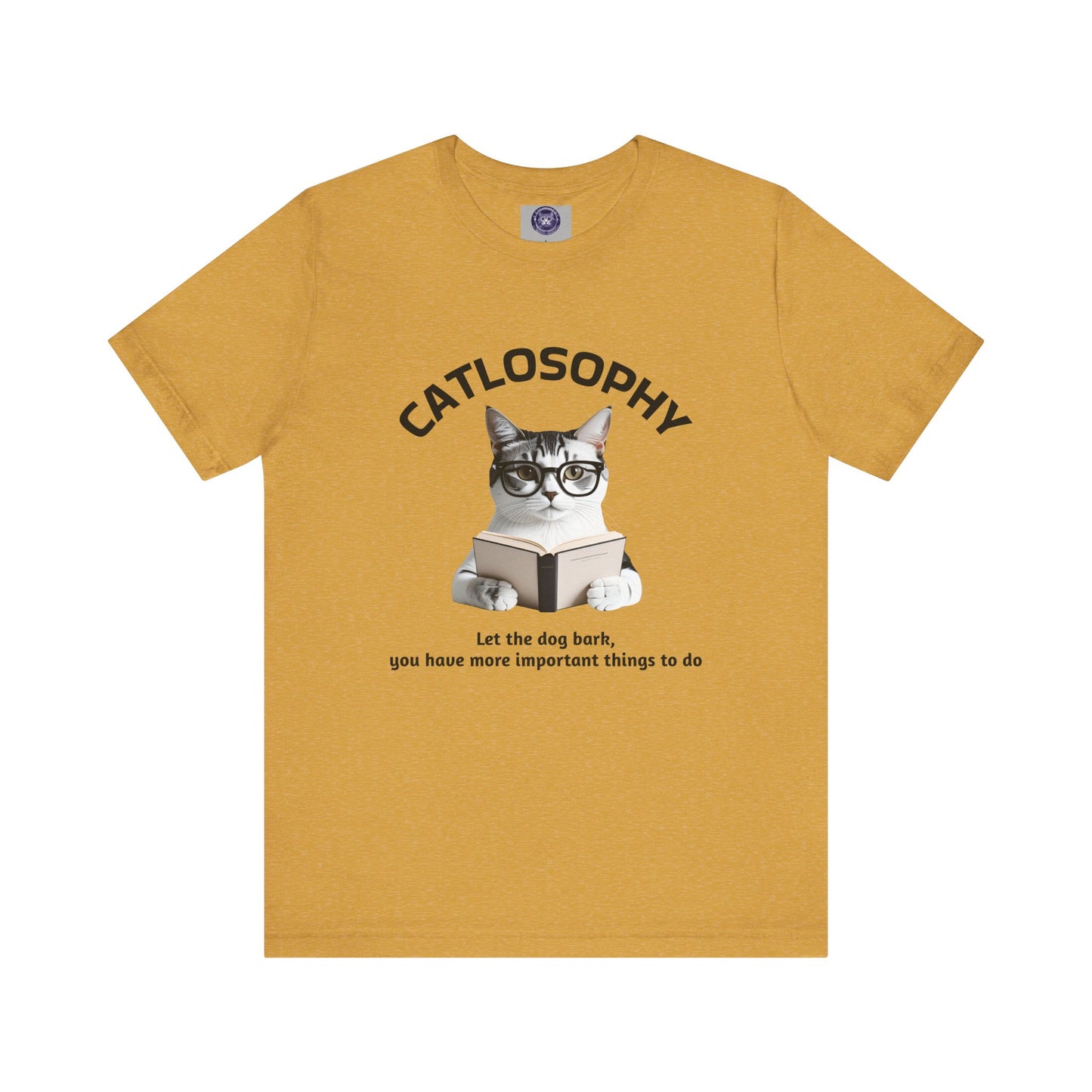 Catlosophy Unisex Jersey Short Sleeve Tee – "Let the dog bark" Design