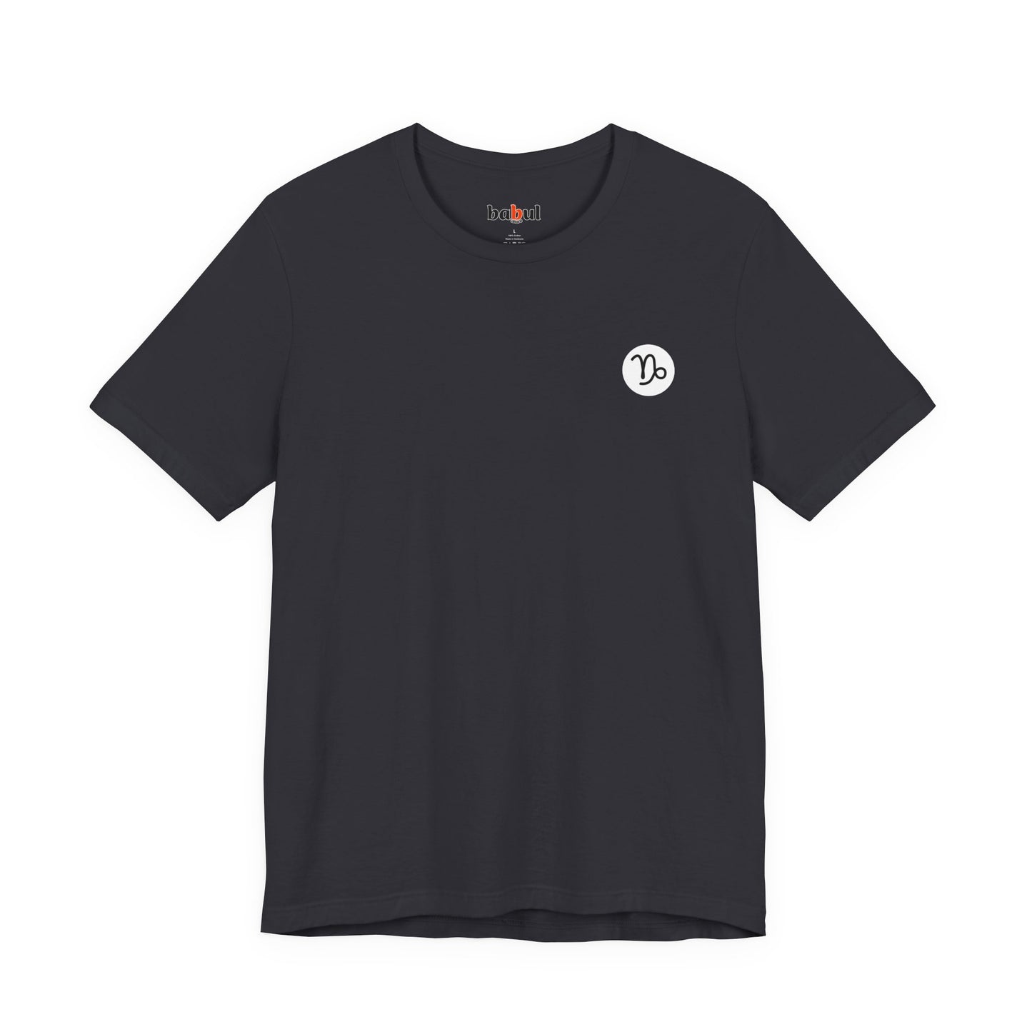 Capricorn - Gothic Zodiac, Red Graphic on the back T-Shirt. Zodiac in the Shadows