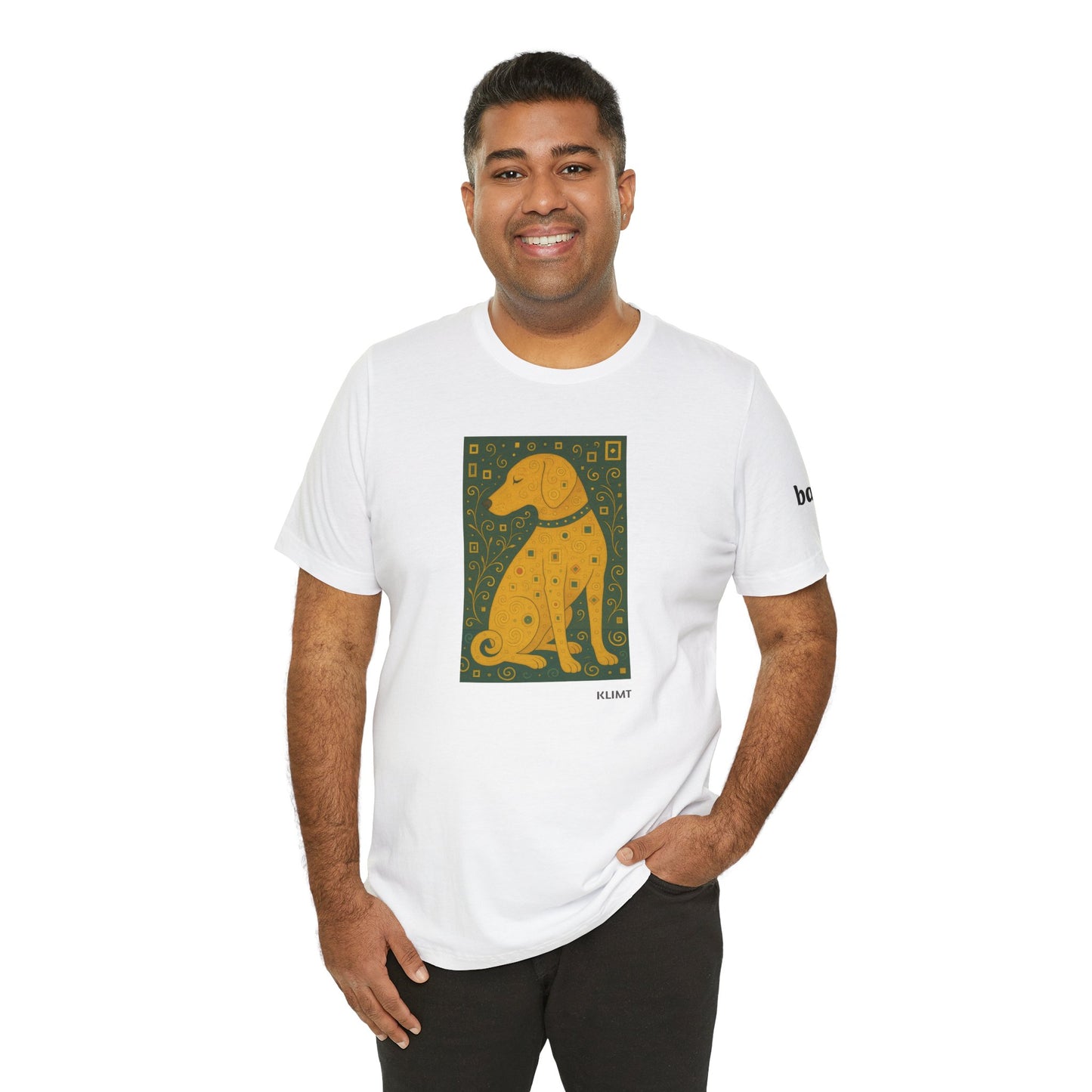 DOGART Unisex Jersey Dog T-Shirt - KLIMT - Iconic Painting Reimagined with Dogs