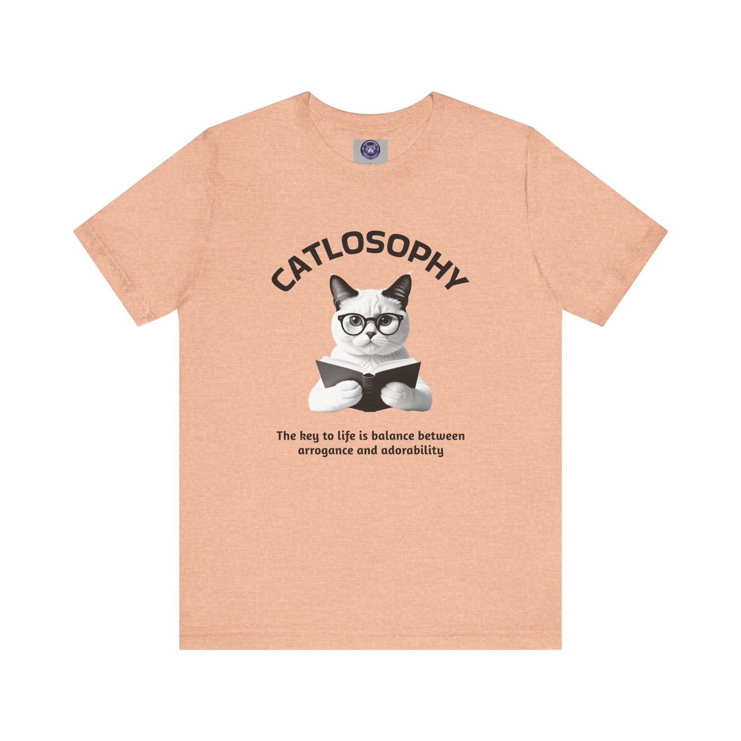 Catlosophy Unisex Jersey Short Sleeve Tee – "The Key to Life" Design