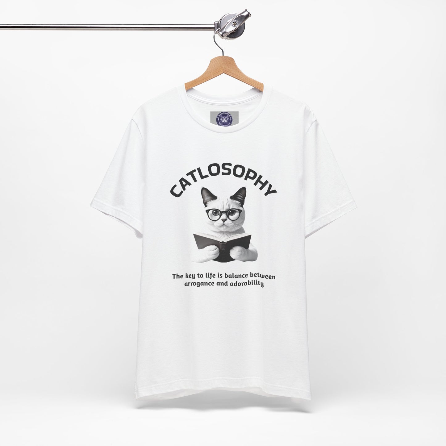 Catlosophy Unisex Jersey Short Sleeve Tee – "The Key to Life" Design
