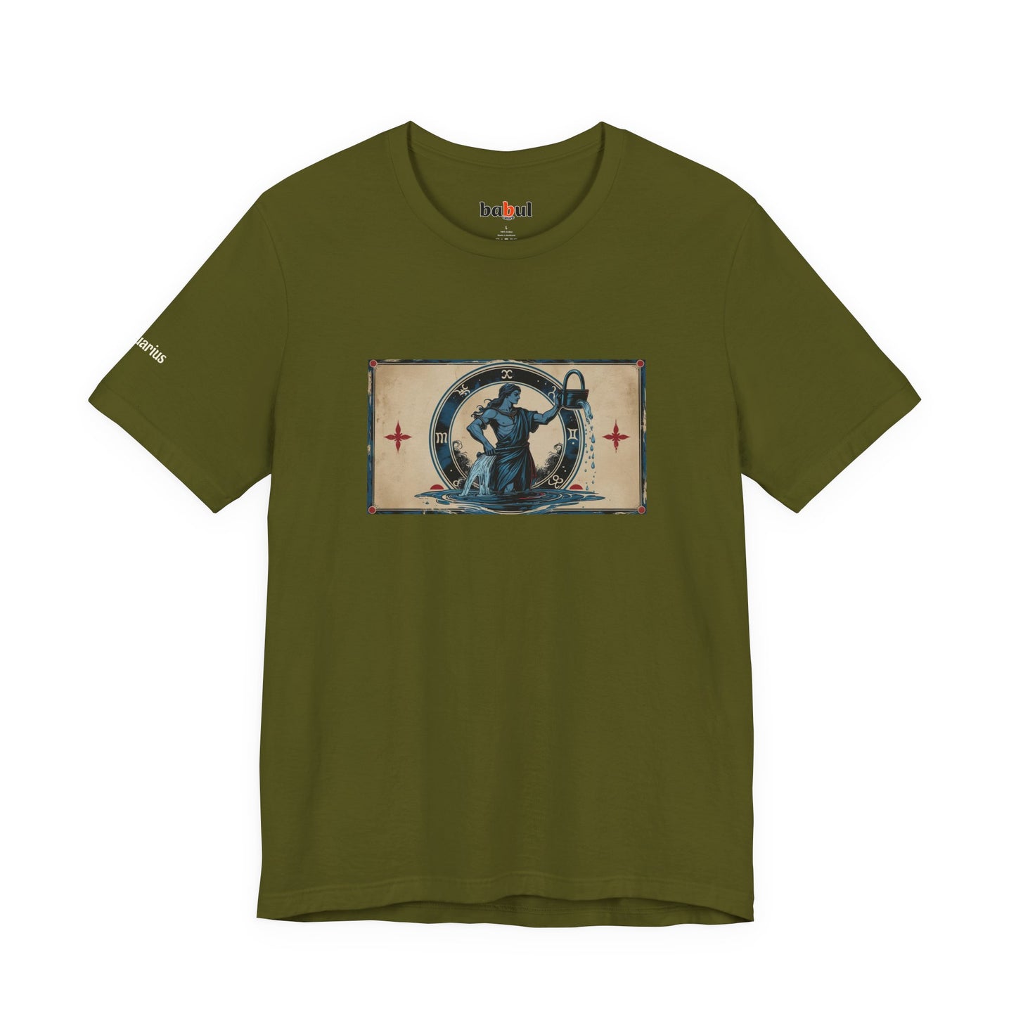 Aquarius - Gothic Zodiac T-Shirt. Zodiac in the Shadows