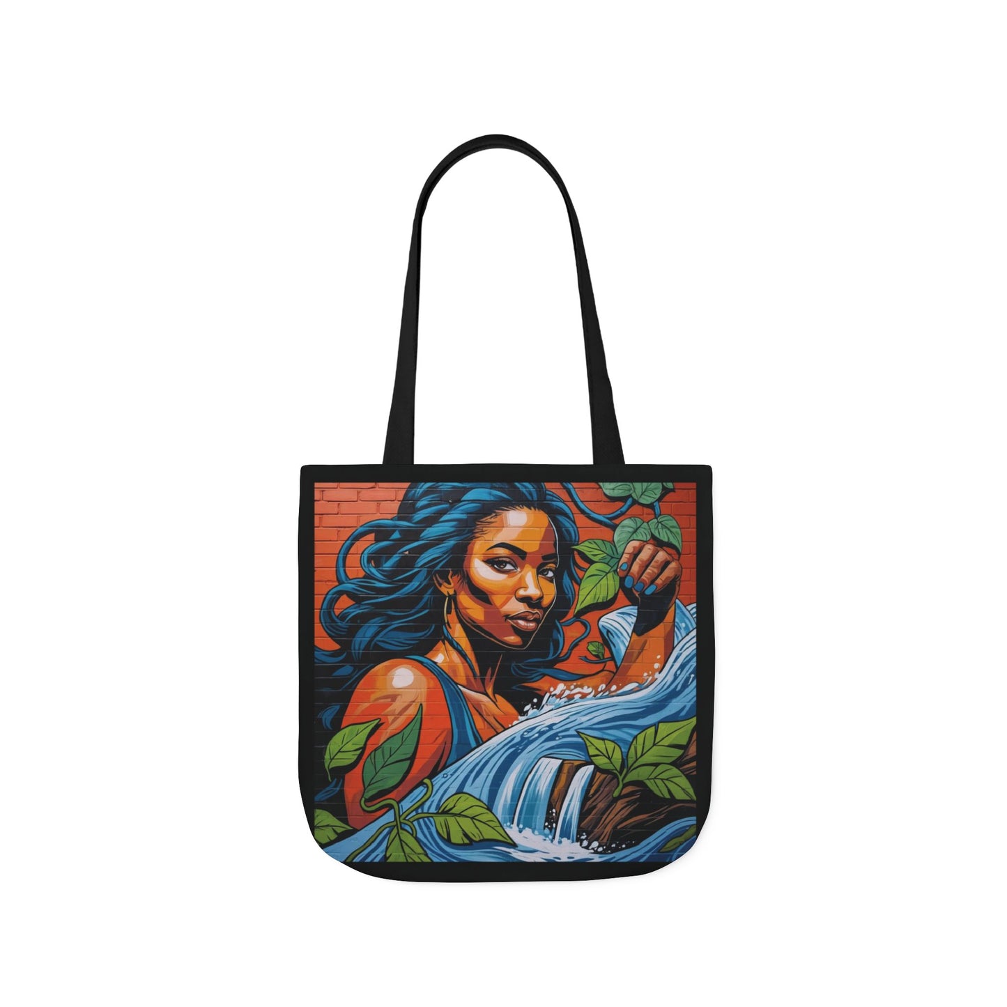 Artistic Surge - Eco-Friendly Canvas Tote Bag - WOMAN WITH WATER