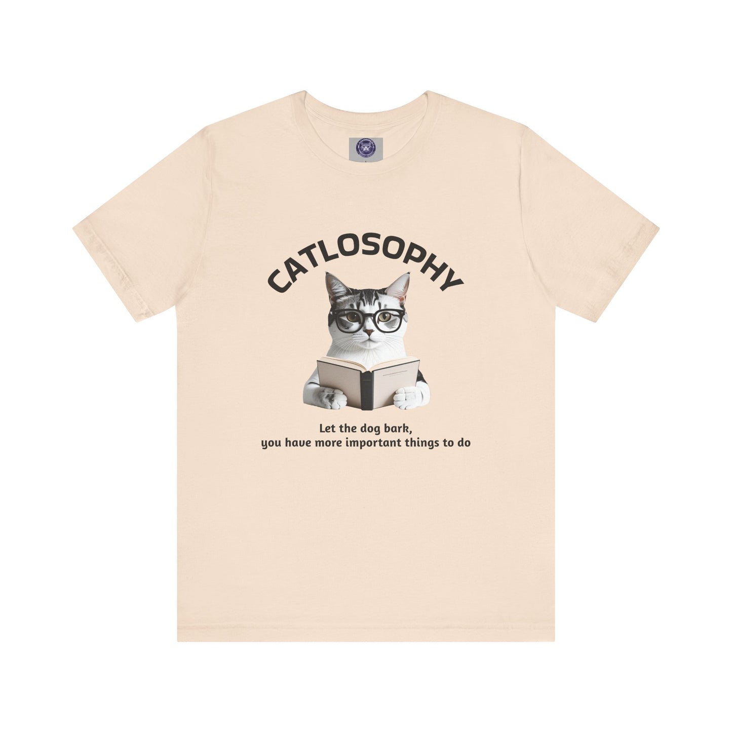 Catlosophy Unisex Jersey Short Sleeve Tee – "Let the dog bark" Design